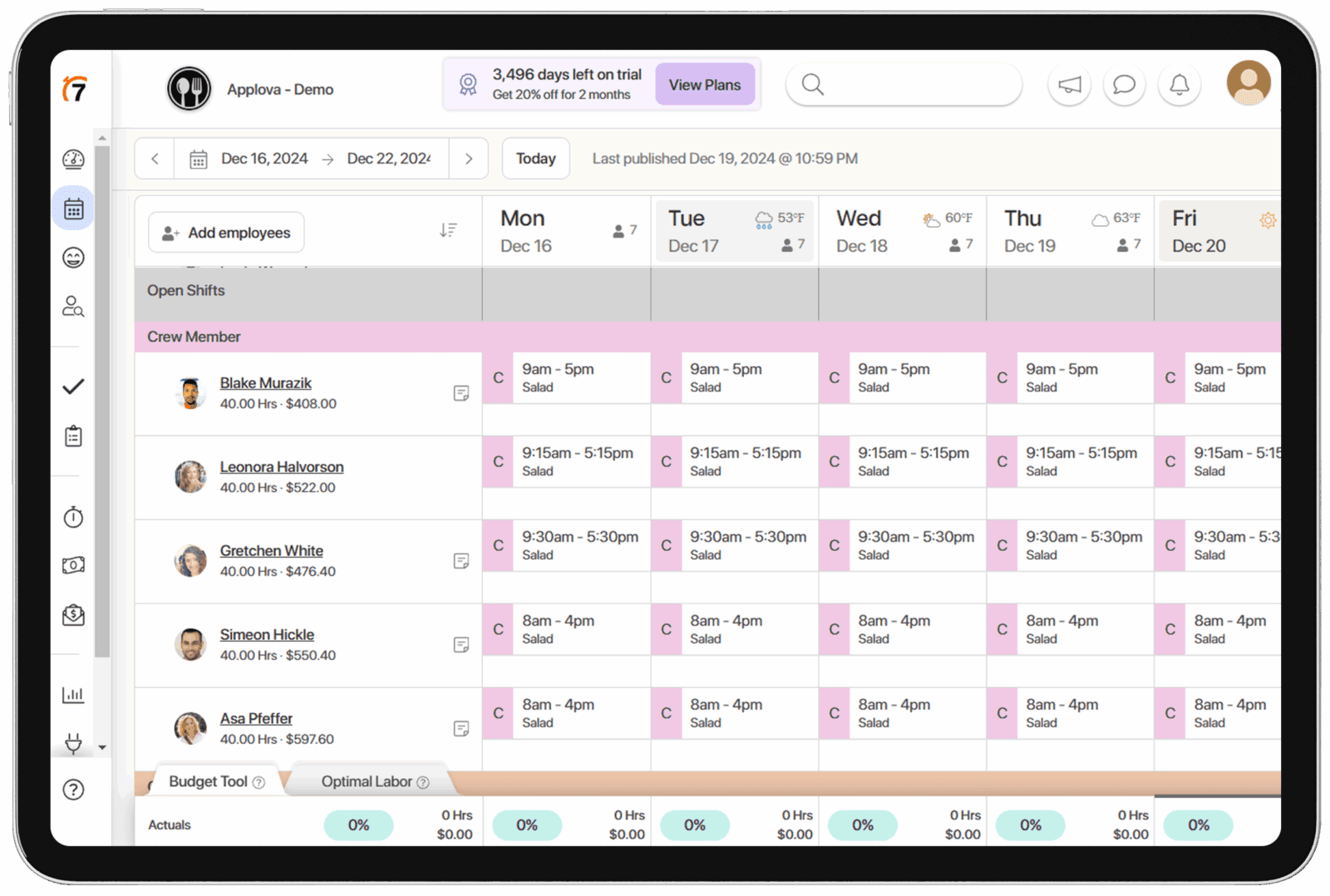 catering workforce management & staff scheduling |... 7shifts Integration with Applova POS | Smarter Scheduling for ...