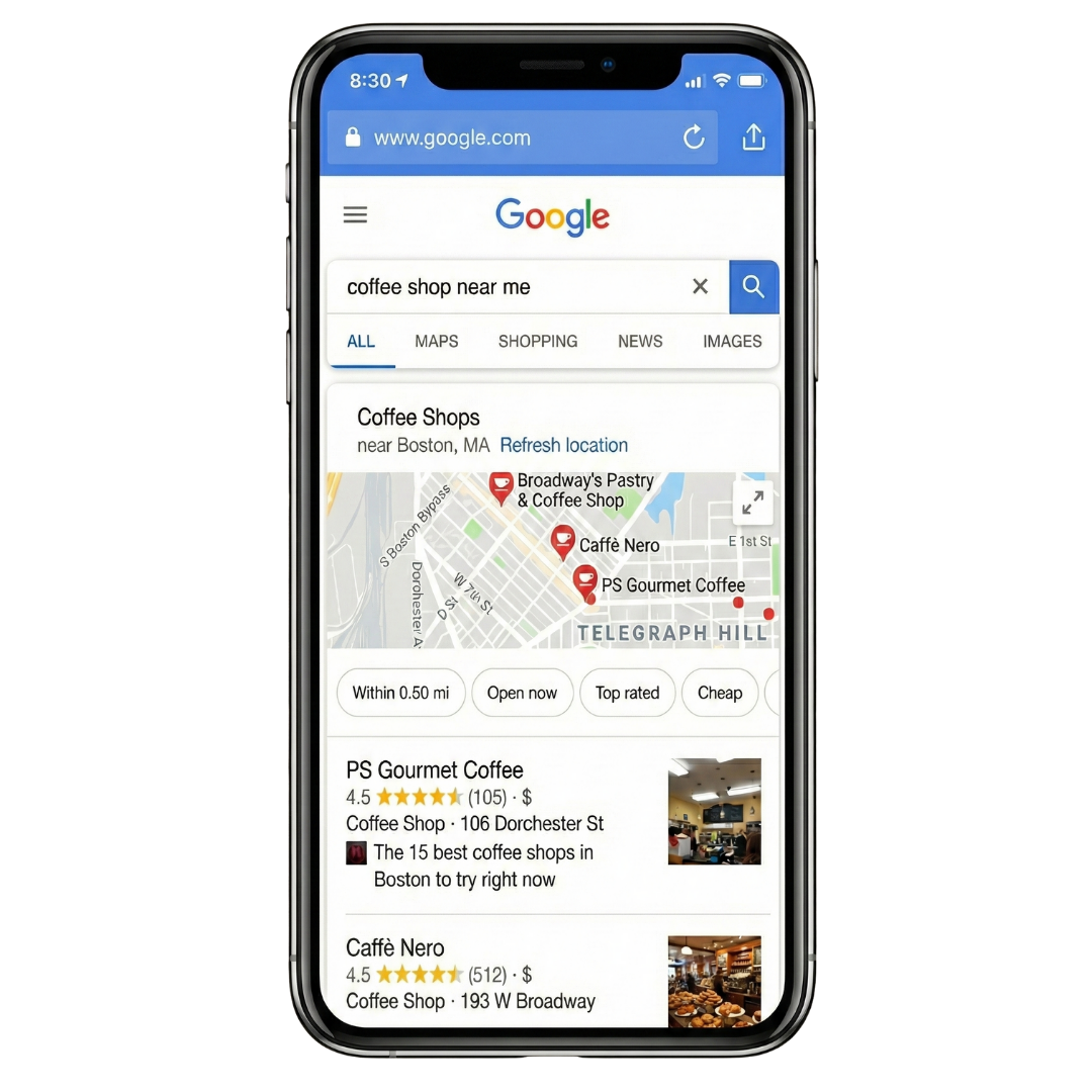 SEO optimized restaurant online ordering website